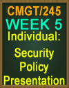 CMGT/245 Security Policy Presentation